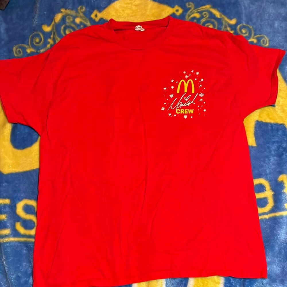Red Mariah Carey Crew Member Tee